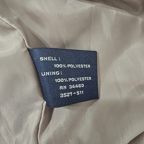 LONDON FOG Suede Coat with Hood Tan Size 12 Petite - Picture 7 of 8